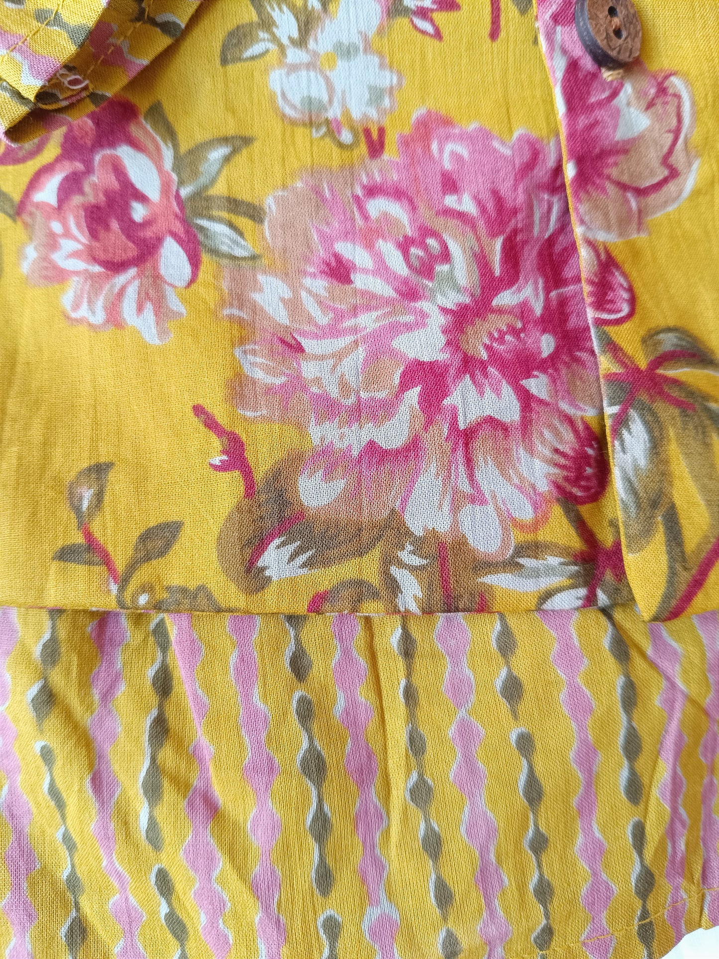 Mustard Fulwari Jacket with Kurta-Pyjama