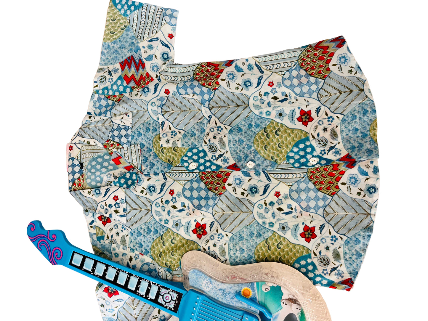 Grey Abstract printed Cord-Set for Boys