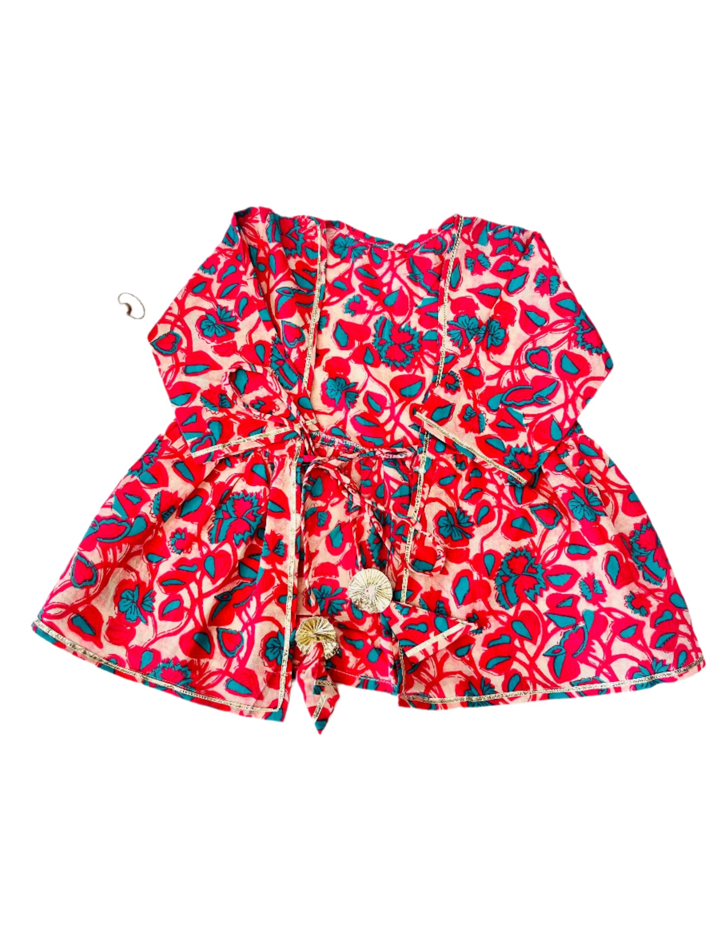 Pink Floral Printed 3 Piece Co-Ords For Girls