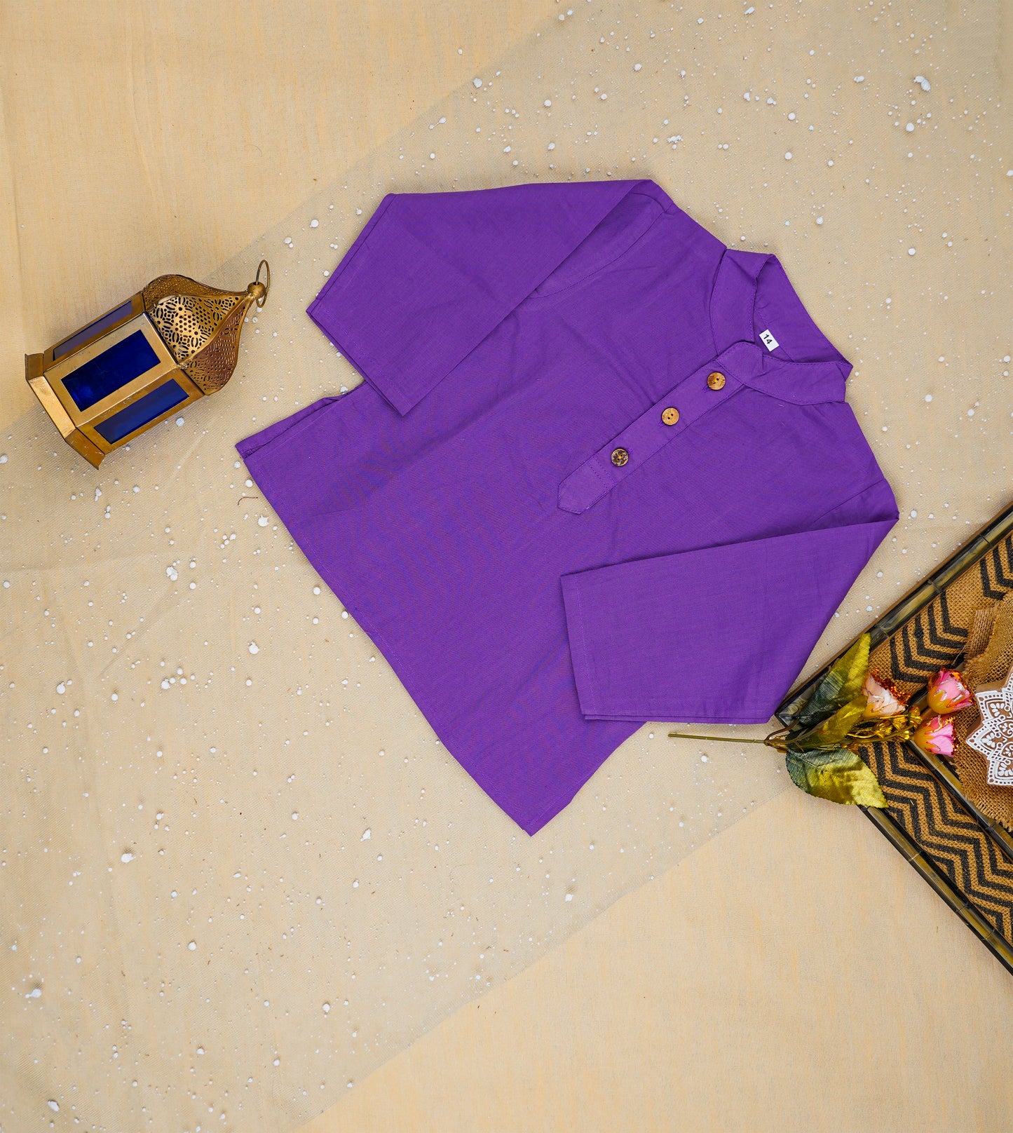 Lavender rose print kurta Pyjama with jacket