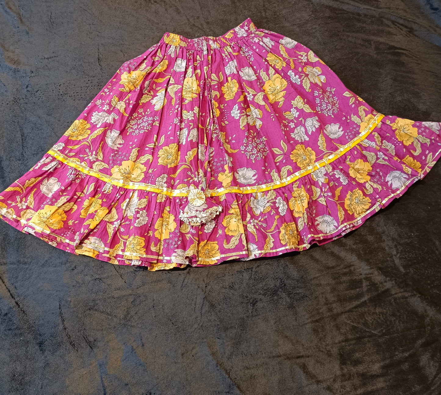 Floral Printed Purple Colour Lehenga Choli