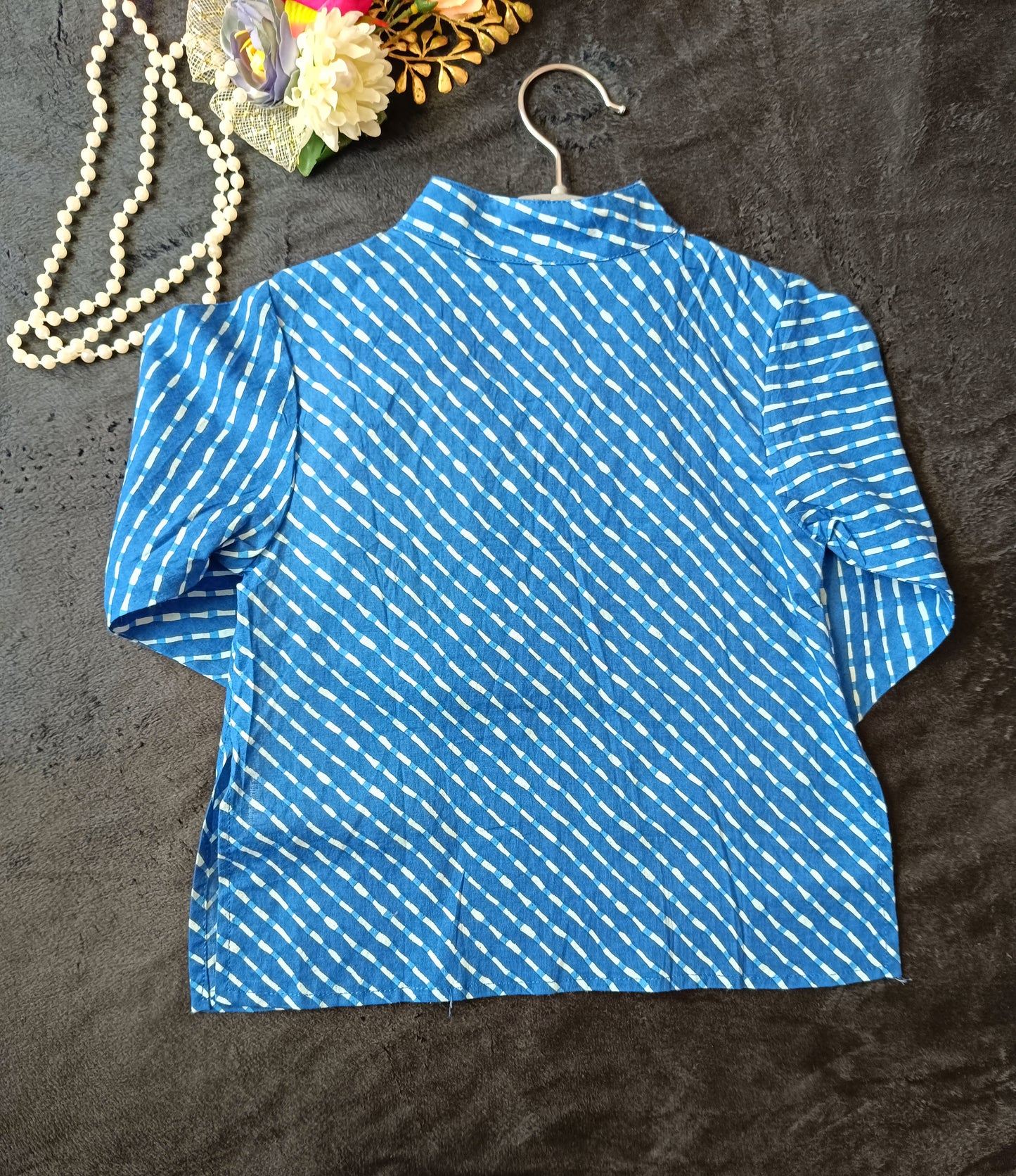 Blue Tie-Dye Kurta -Pyjama Set