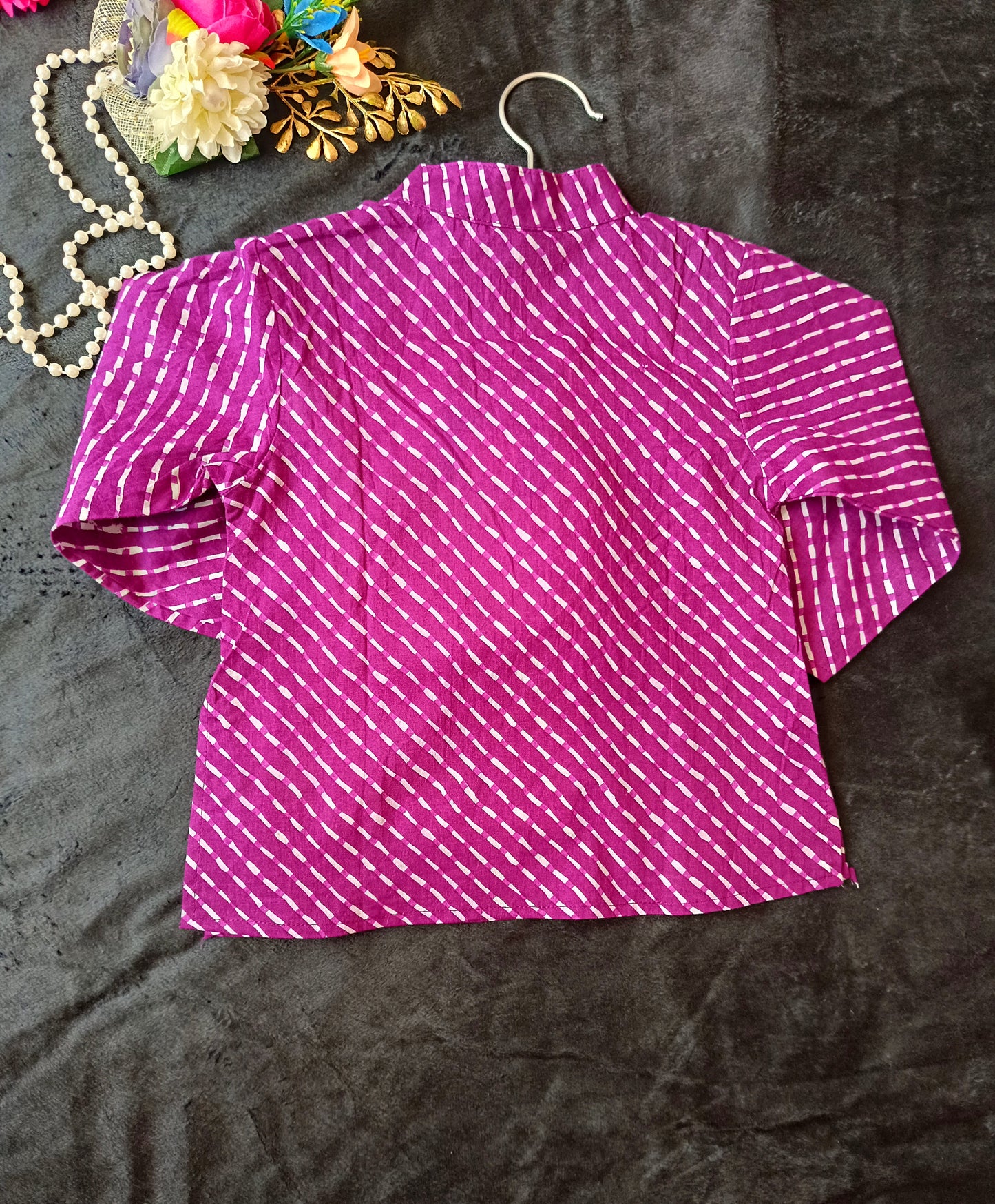 Purple Tie-dye Kurta -Pyjama