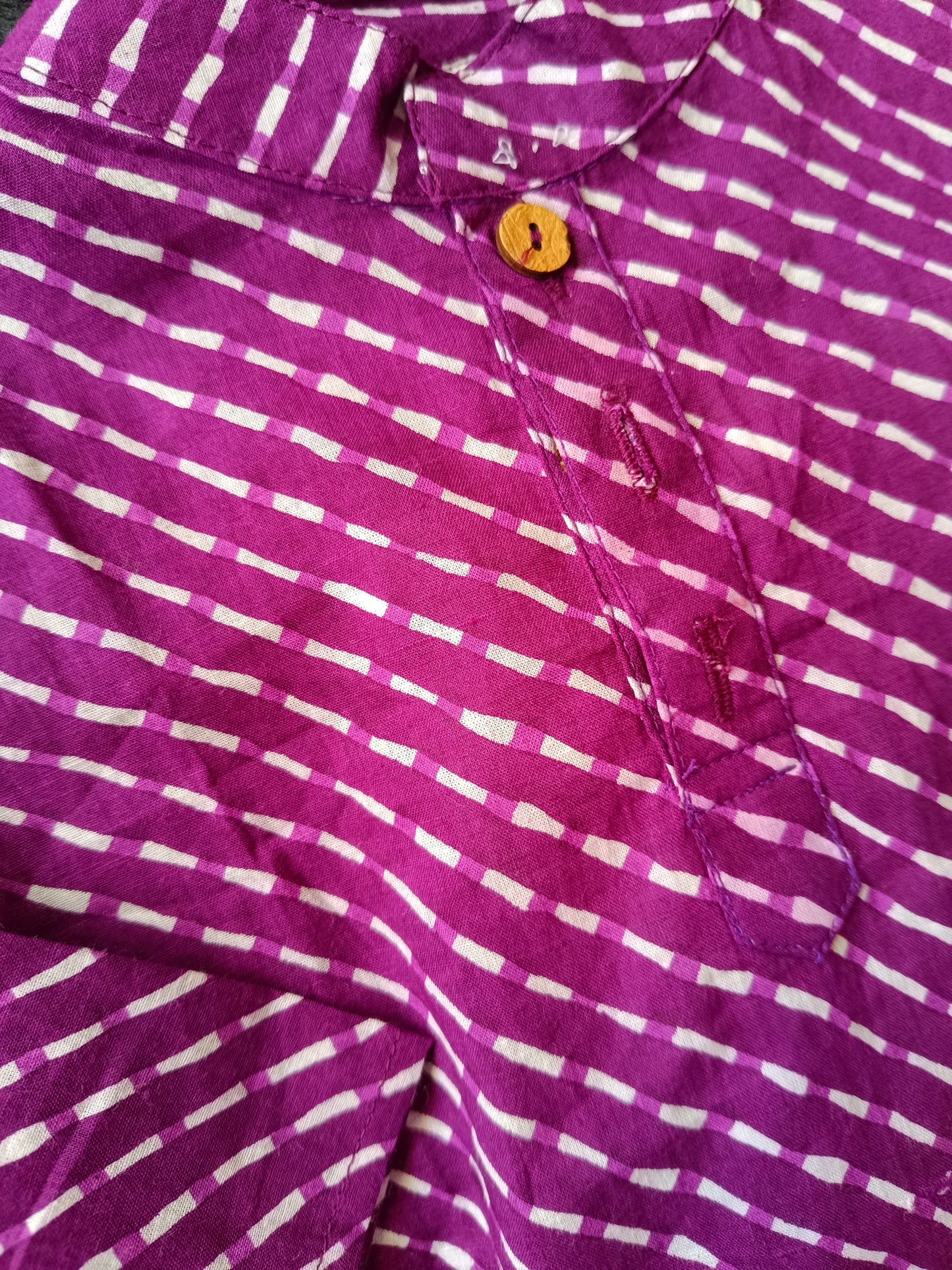 Purple Tie-dye Kurta -Pyjama
