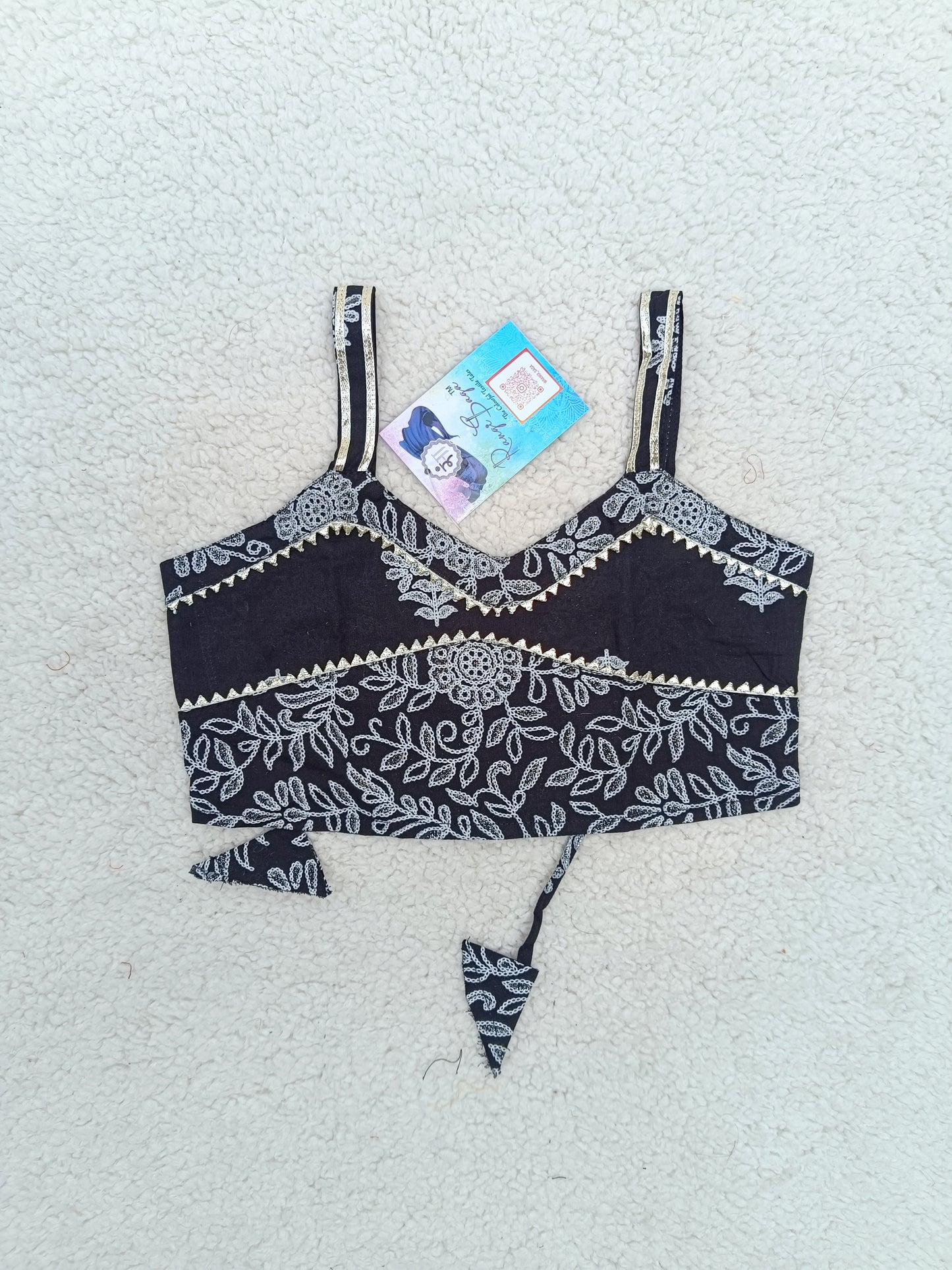 Discharge Print Black Coloured Lehenga Choli