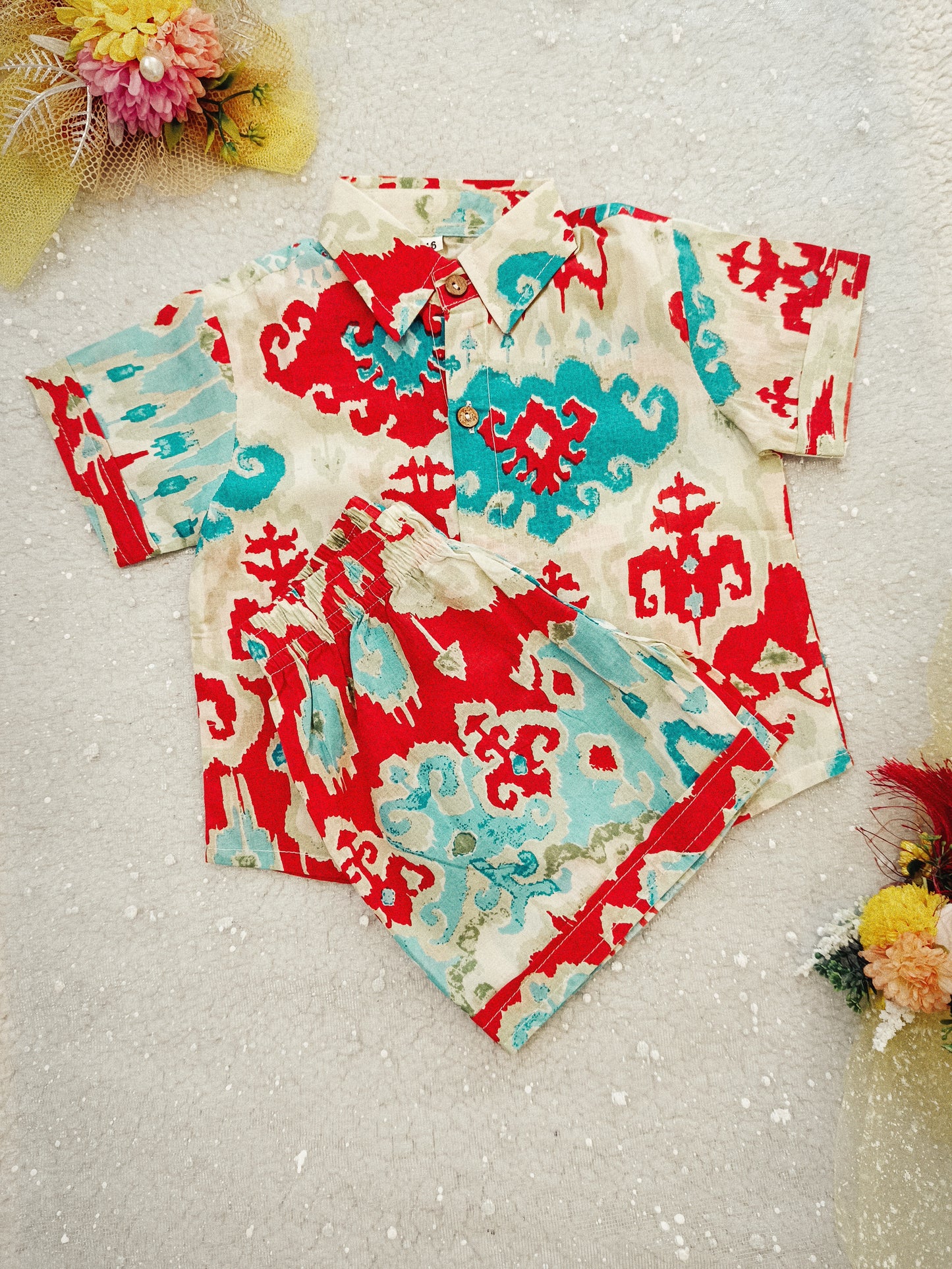 Ikat printed Cord-Set