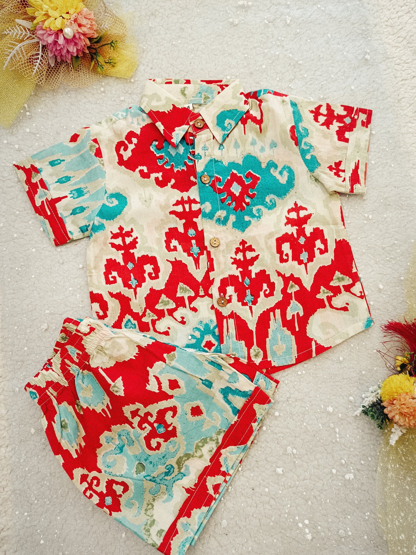 Ikat printed Cord-Set