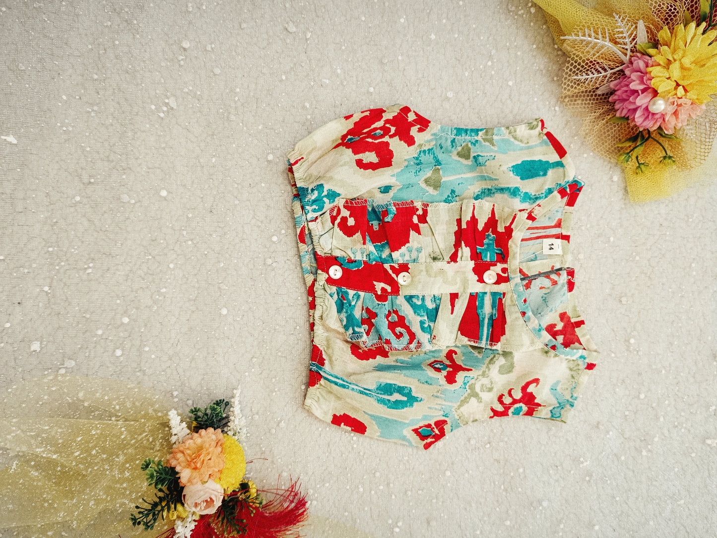 Digital Print Blue & Red Colour Girls Co-Ords