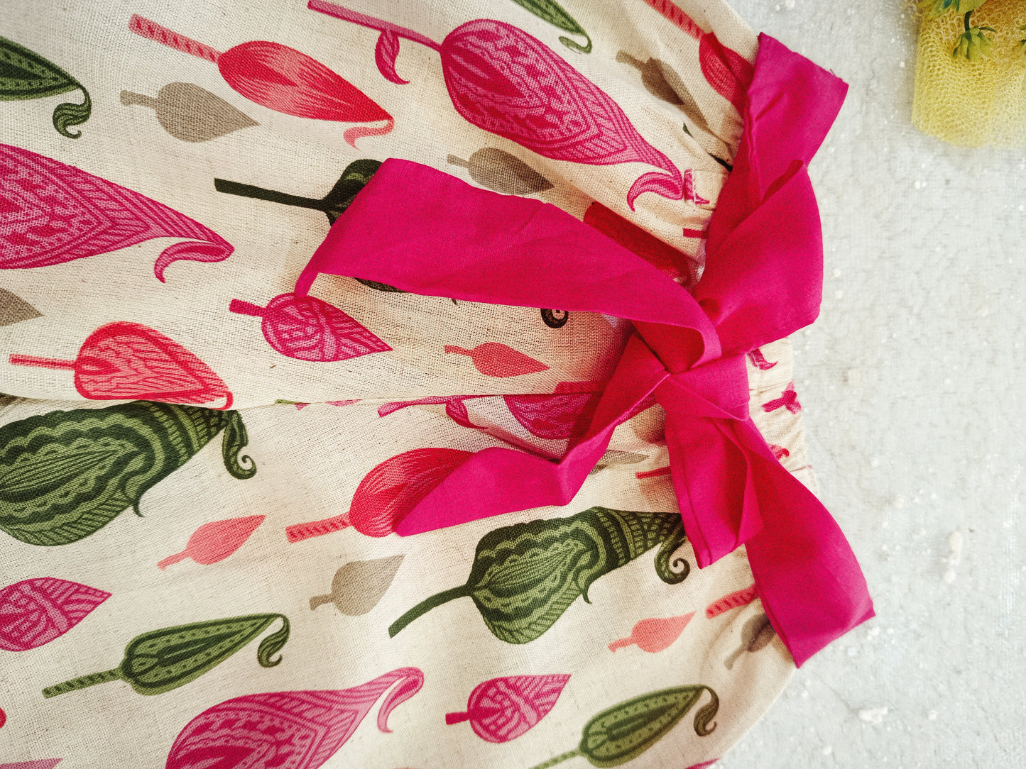 Pink Block Printed 3 Piece Girls Co-Ords