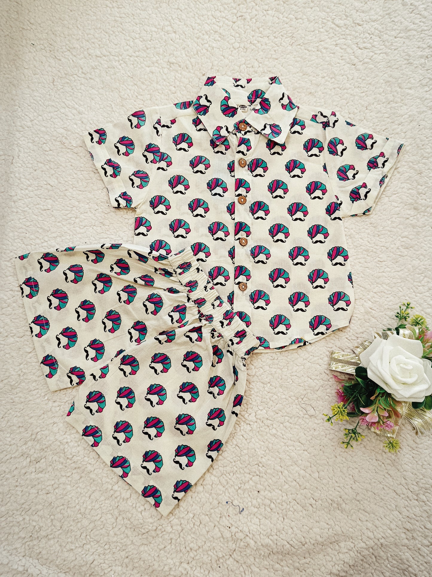 Turban printed Cord-Set