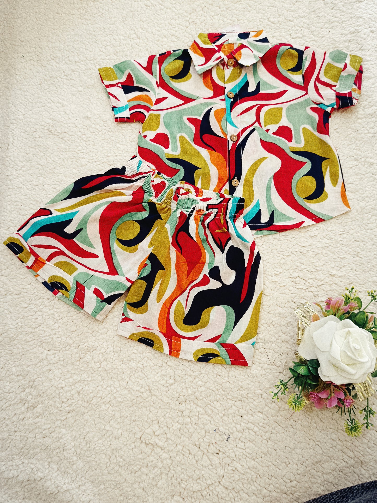 Abstract Printed Cord-Set