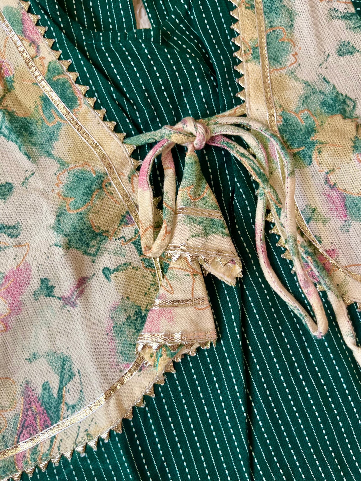Green Coloured Afghani Style Suit Set