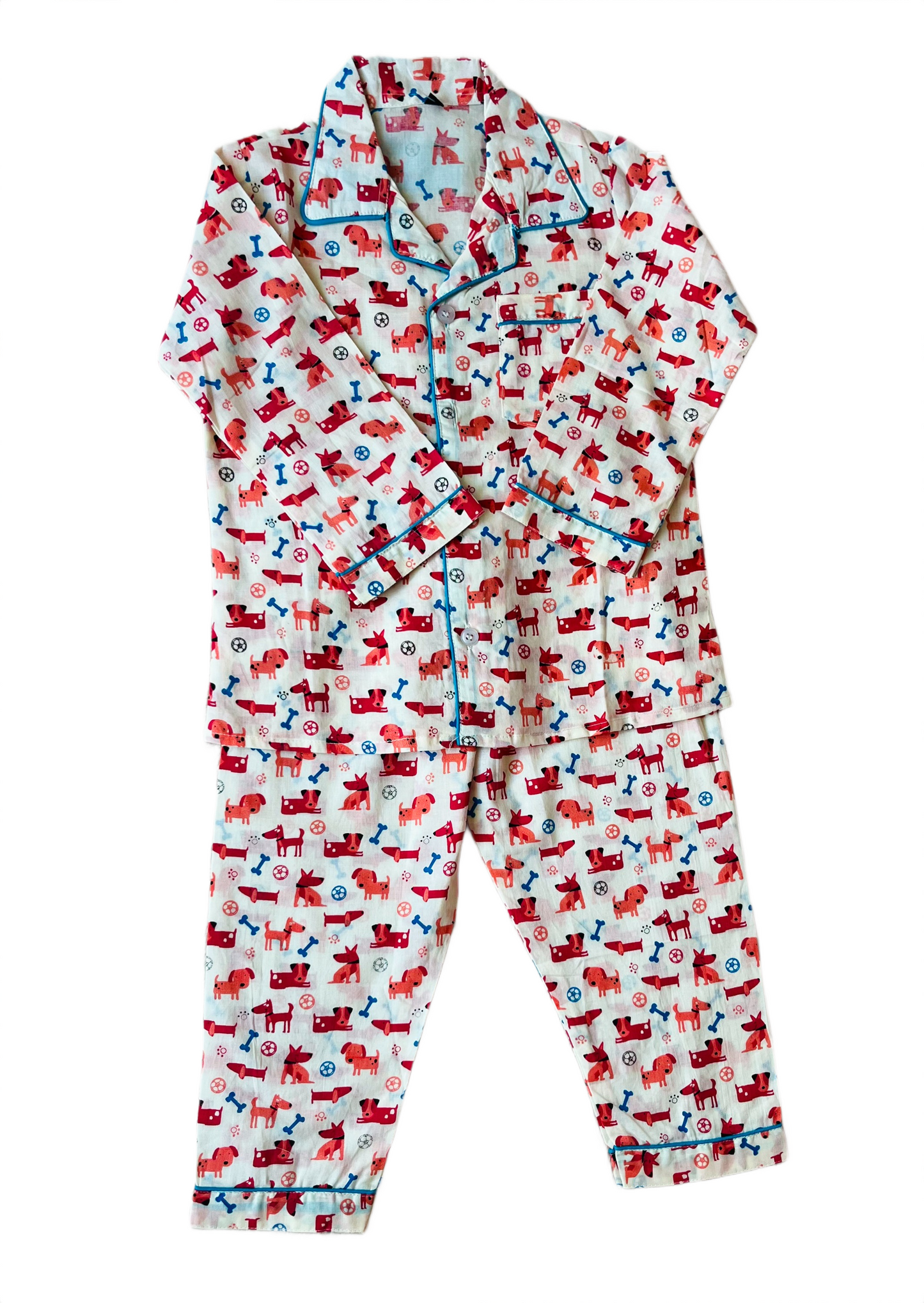 Dog Bone Print Night Suit