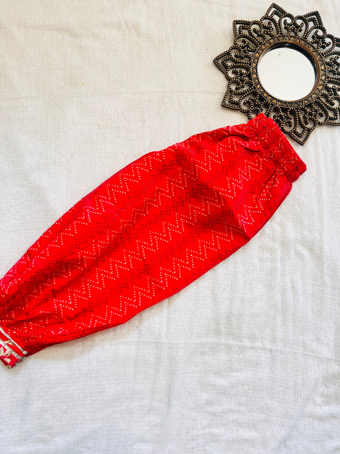 Red Coloured Afghani Style Suit Set