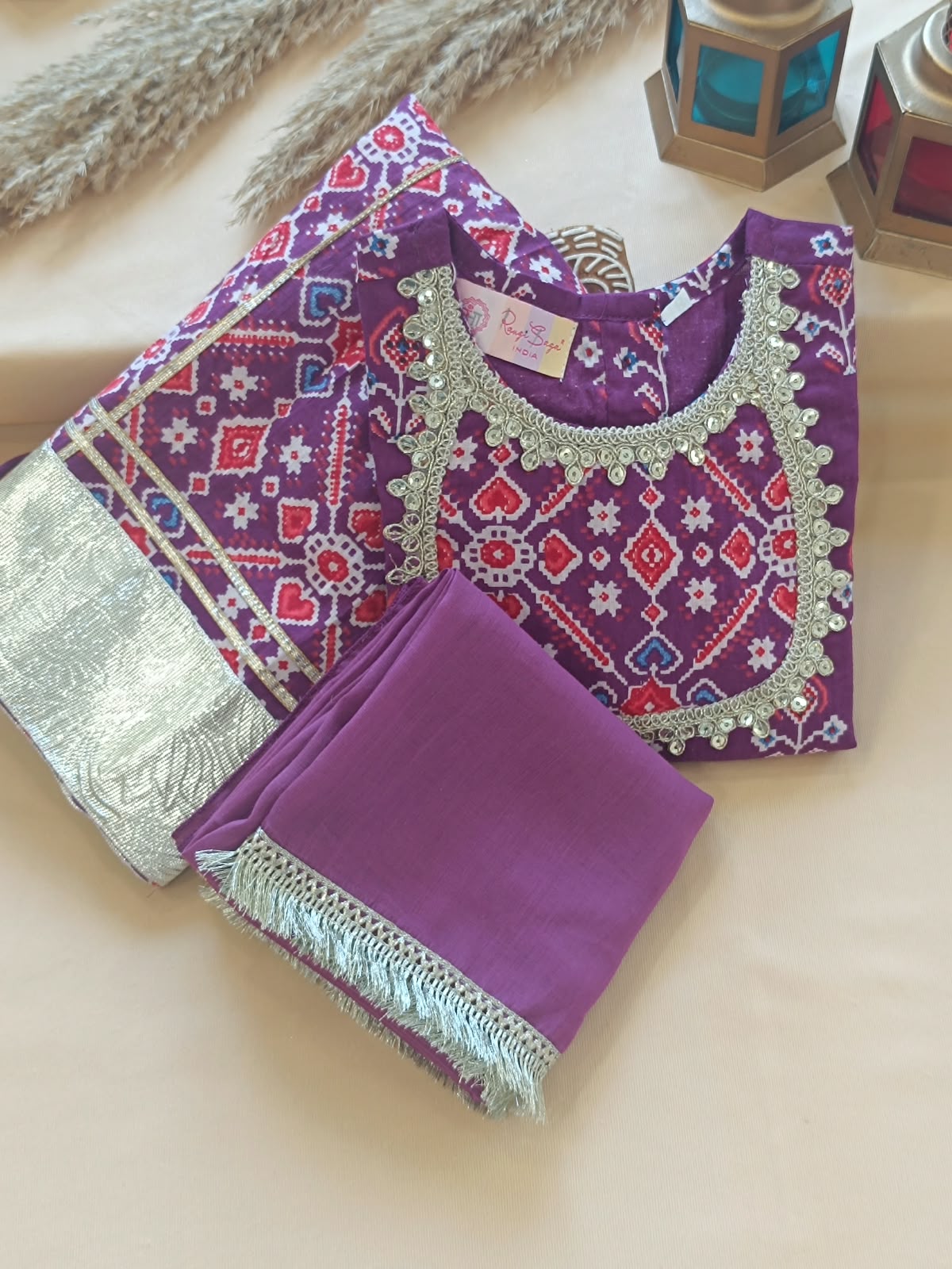 COTTON PATOLA LEHENGA WITH KURTI KANCHALI TOP DESIGN