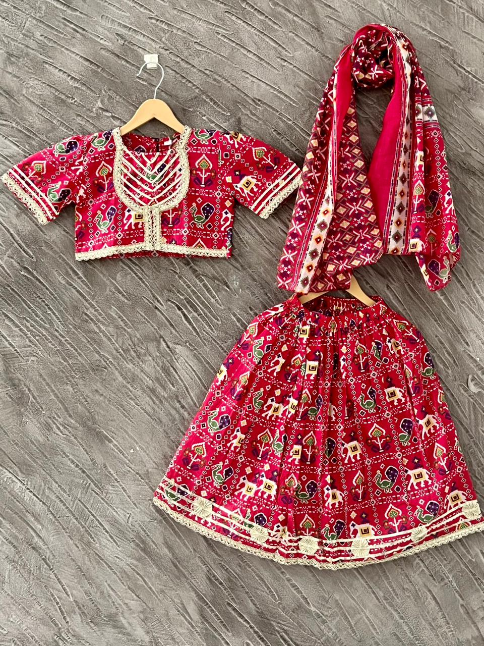 Patola Print Pink Colour Lehenga Choli