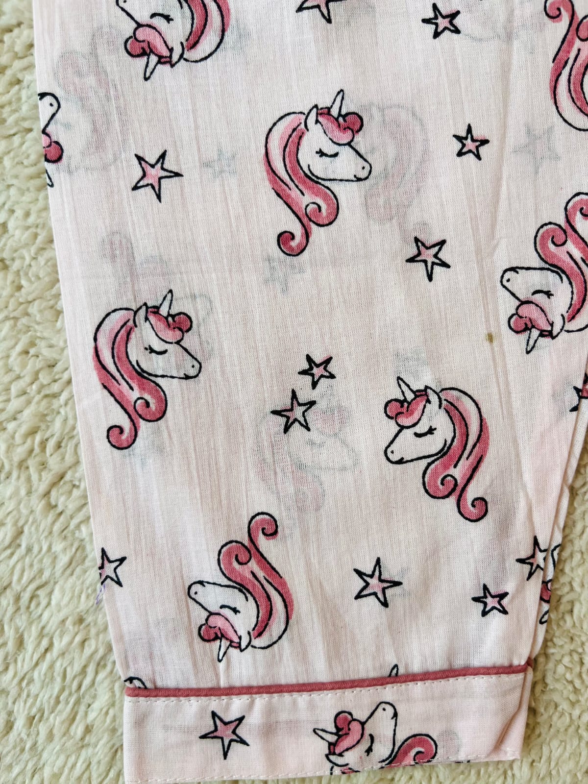 Unicorn Printed Pink Color Night Suit