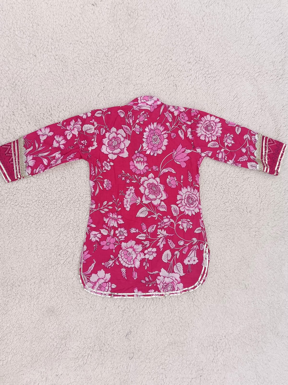 Rani Pink Coloured Afghani Style Suit Set