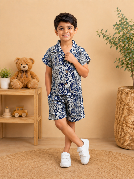 Boys' Abstract Printed Co-ord Set