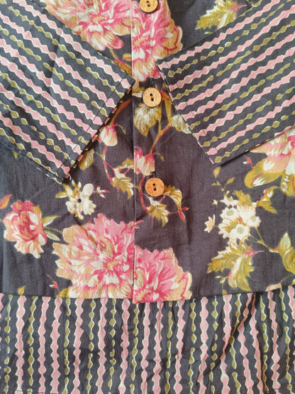 Black Fulwari Jacket with Kurta -Pyjama ( Tie and Dye)