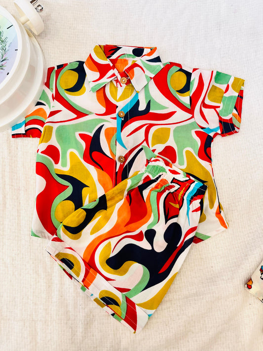 Abstract Printed Cord-Set
