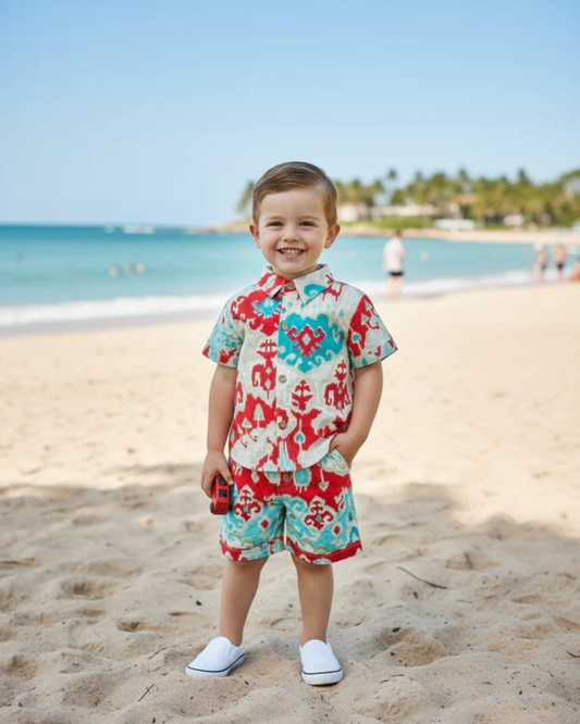 Ikat printed Cord-Set