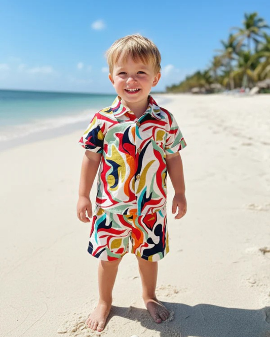 Abstract Printed Cord-Set