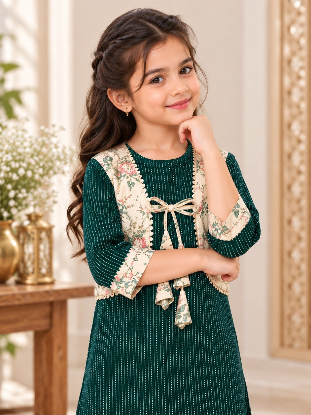 Green Coloured Afghani Style Suit Set
