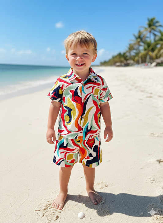 Abstract Printed Cord-Set