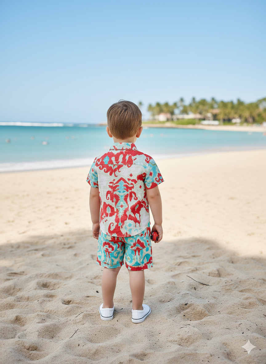 Ikat printed Cord-Set