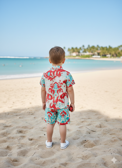 Ikat printed Cord-Set