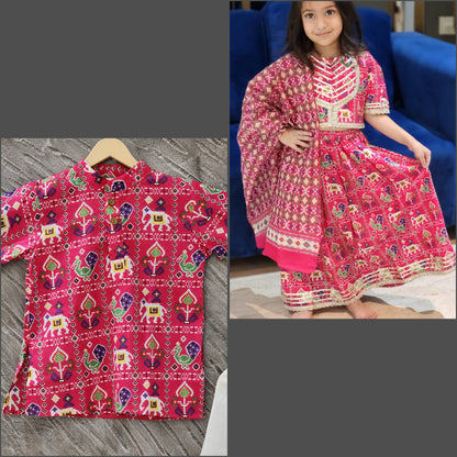 Patola Print Pink Colour Lehenga Choli