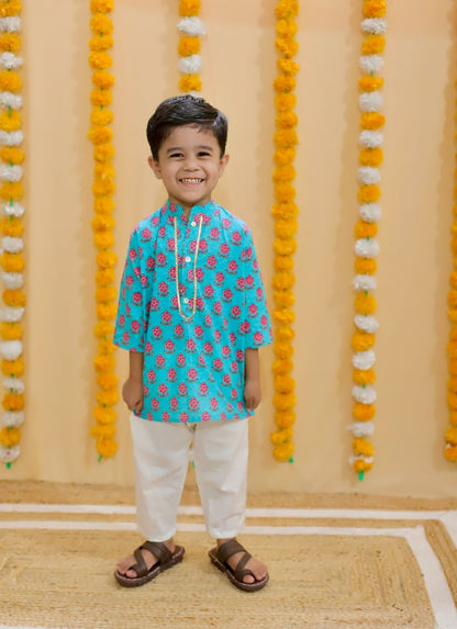 Block Print Boy's Kurta