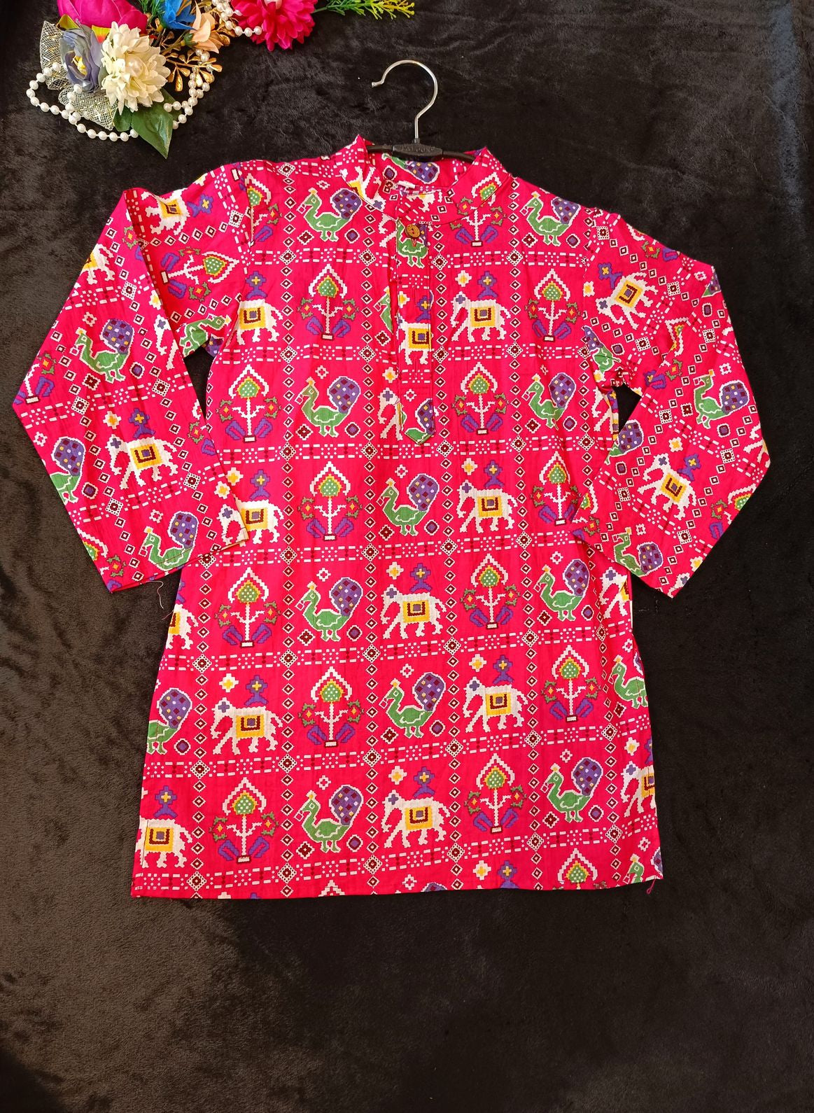 Lavender Patola printed Kurta -Pyjama