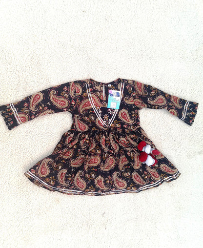 Block Print Black Colour Lehenga Choli