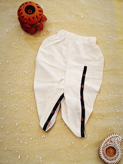block printed Jacket with Kurta -Dhoti
