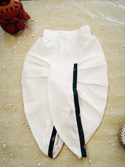 block printed Jacket with Kurta -Dhoti