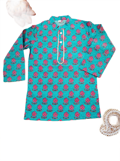 Block Print Boy's Kurta
