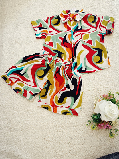Abstract Printed Cord-Set