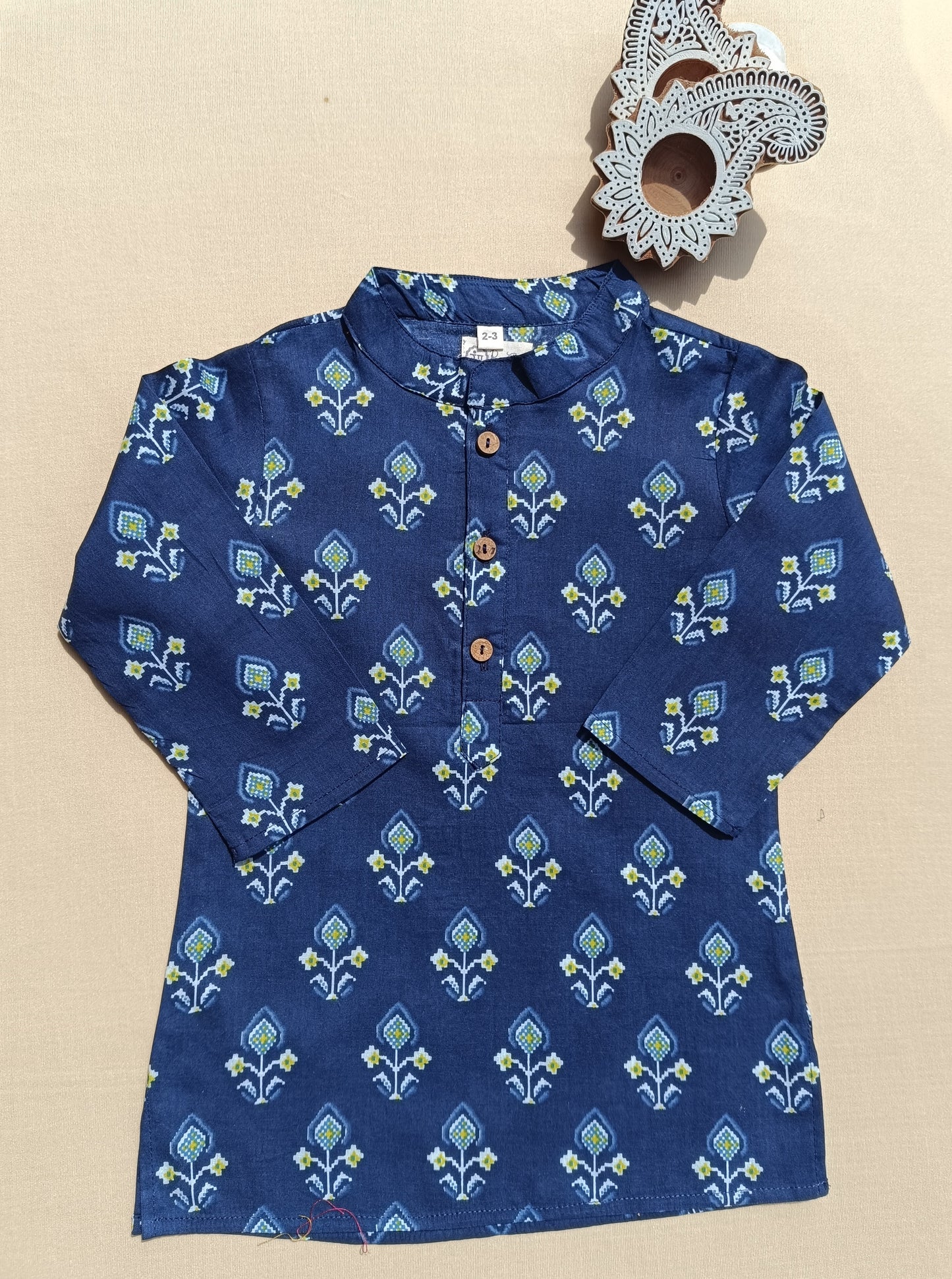 Patola Print Jacket with Kurta -Pyjama