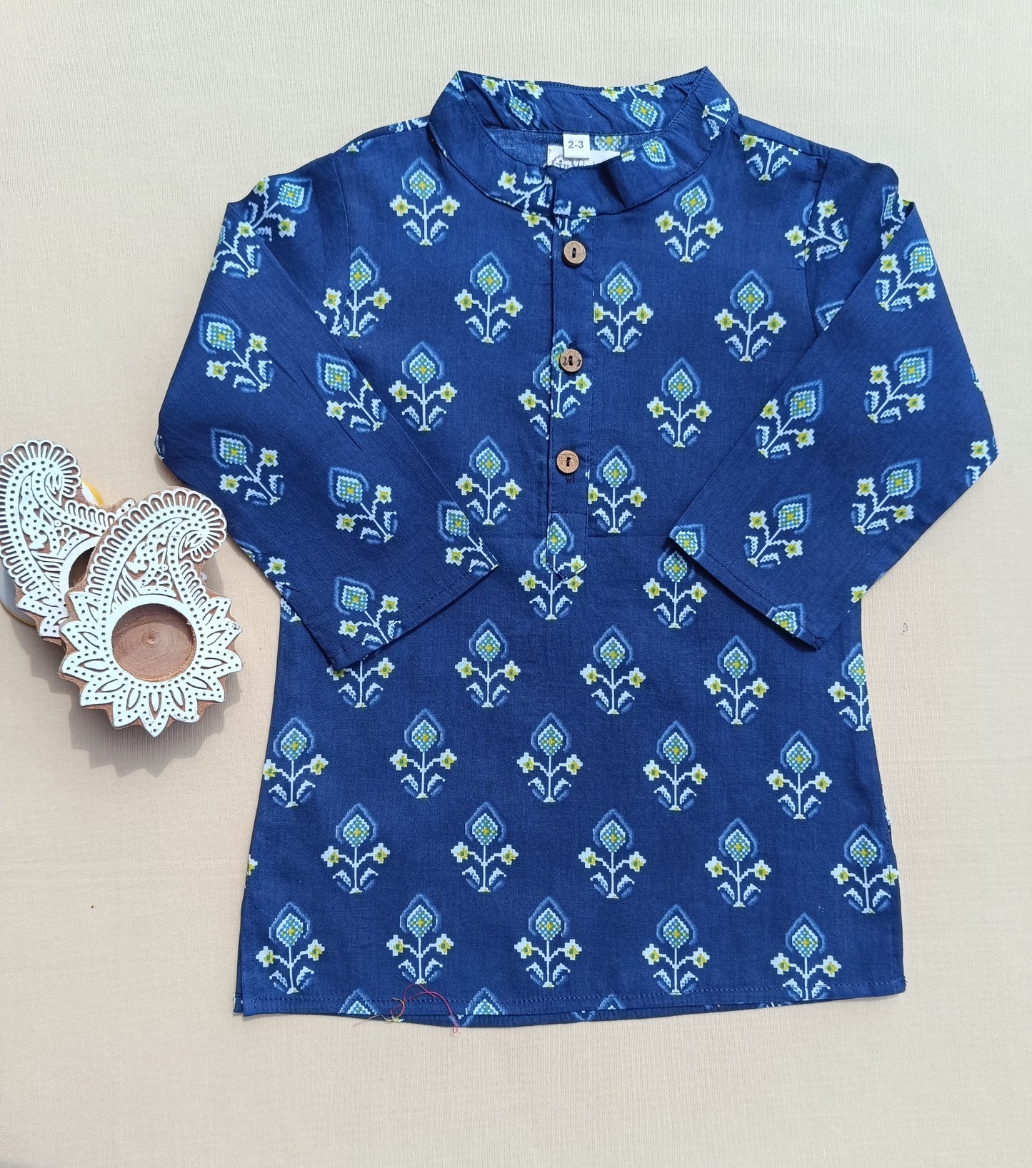 Patola Print Jacket with Kurta -Pyjama