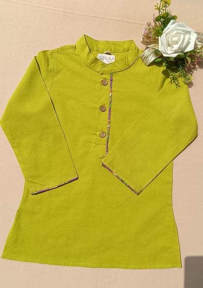 Ethnic Floral Print Jacket with Kurta -Pyjama
