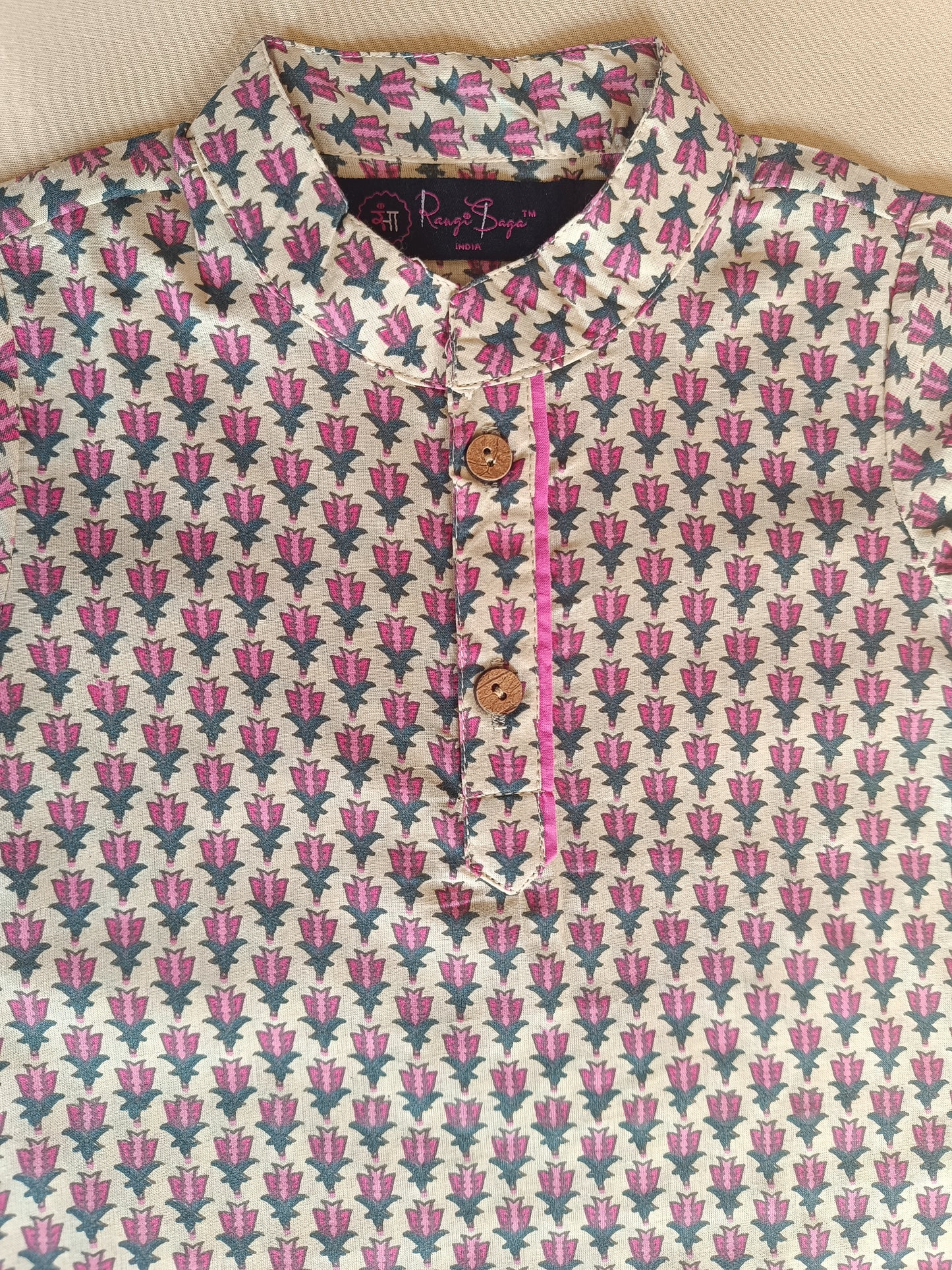 Block Printed Boy's Kurta