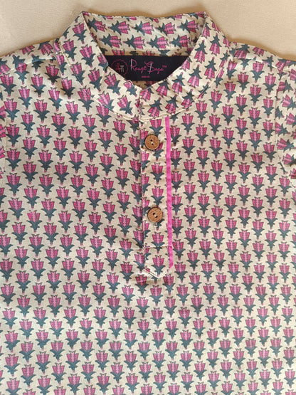Block Printed Boy's Kurta