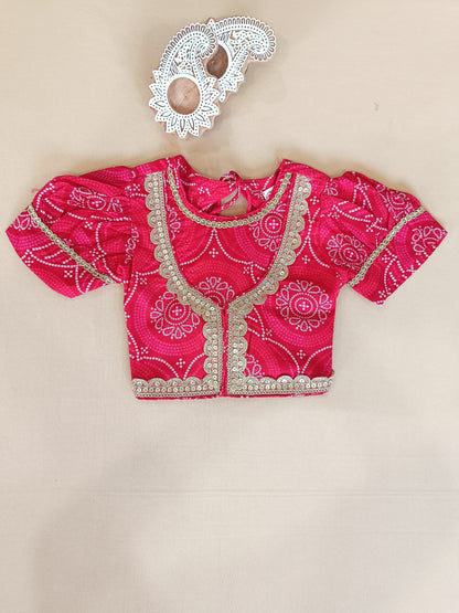 Ethnic Bandhaj Lehenga Choli set