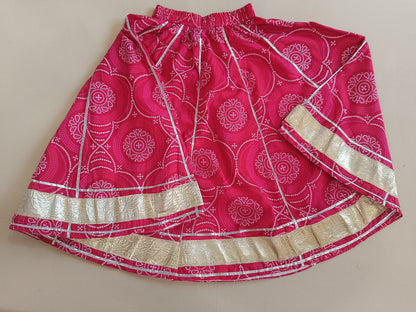 Red Bandhaj Lehenga Choli set
