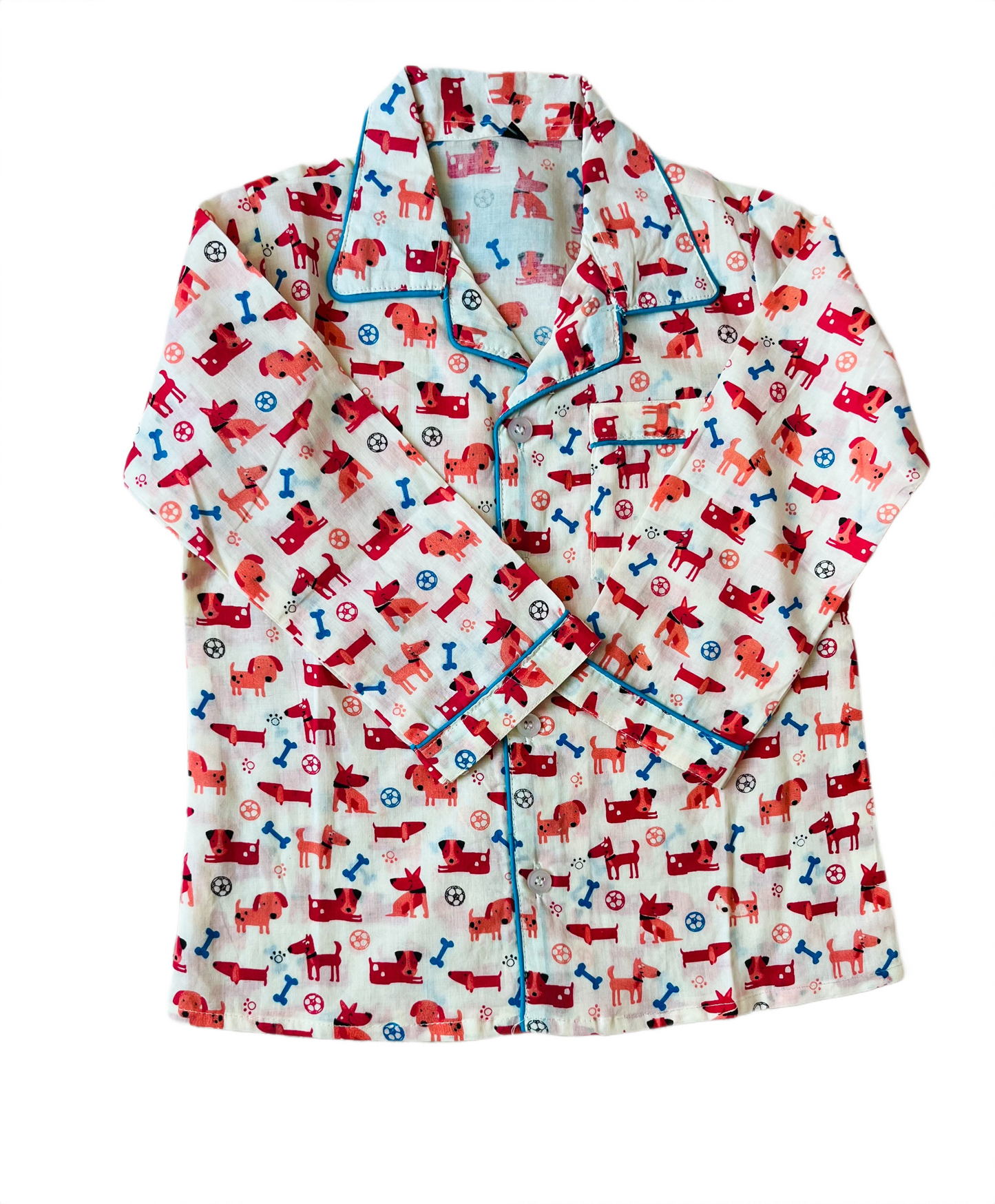 Dog Bone Print Night Suit