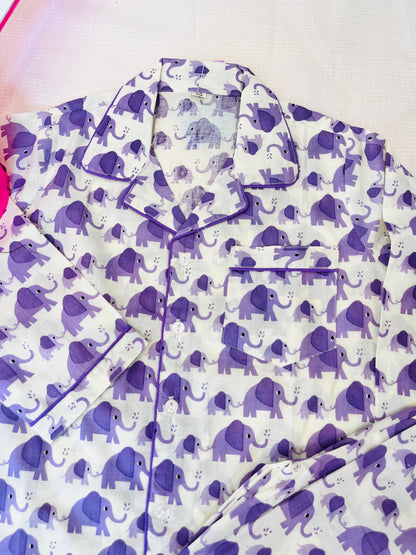 Elephant print Night Suit
