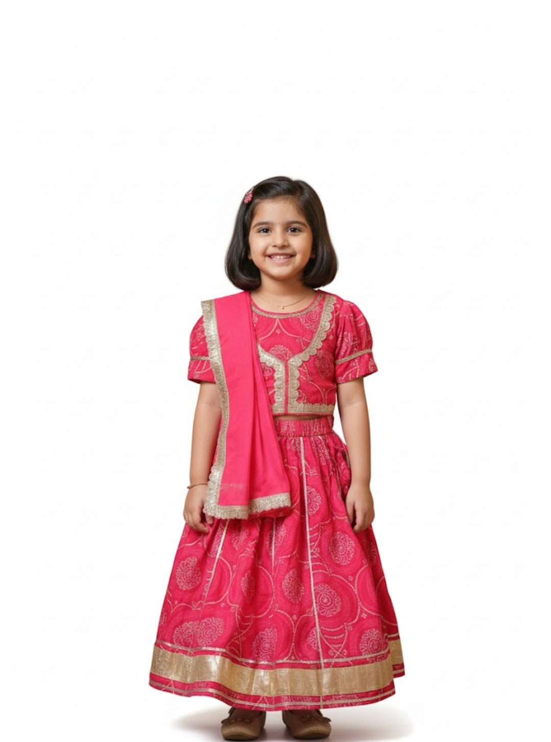 Ethnic Bandhaj Lehenga Choli set