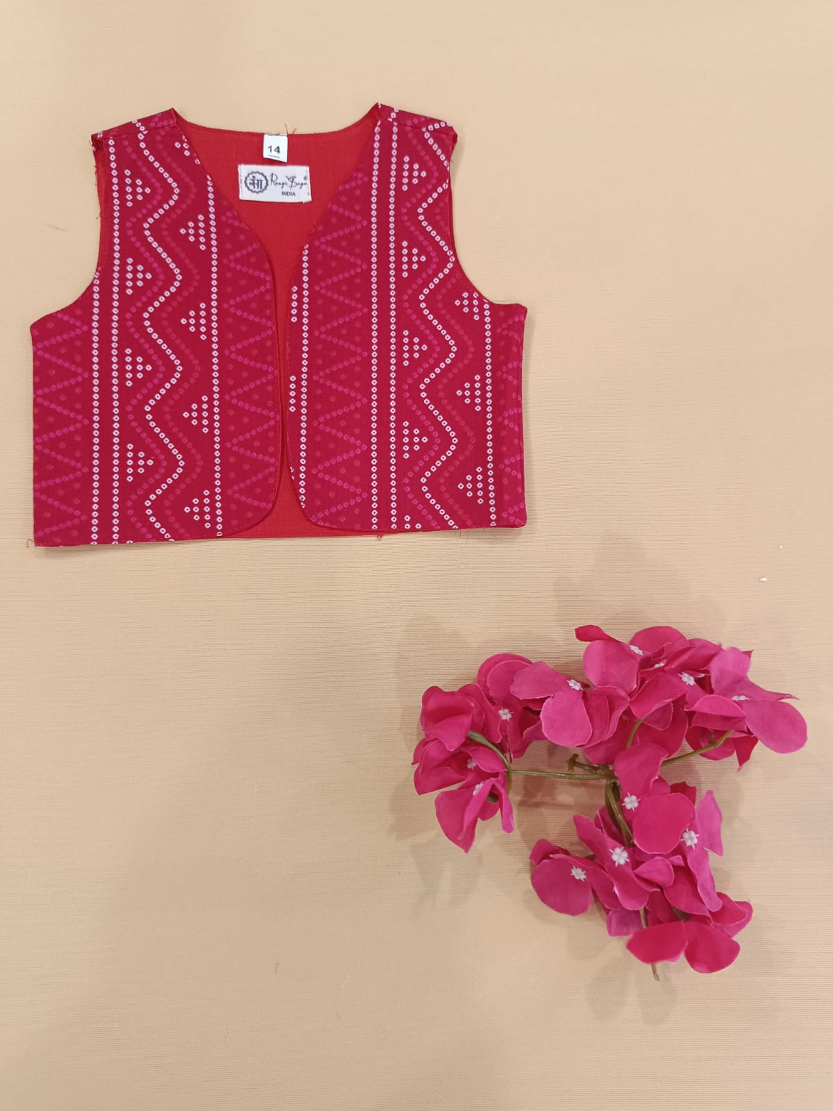 Girls Cotton Dress with Printed Jacket | Soft & Comfortable Kids Wear
